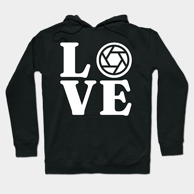 Love Photography Photographer Hoodie by TheBestHumorApparel